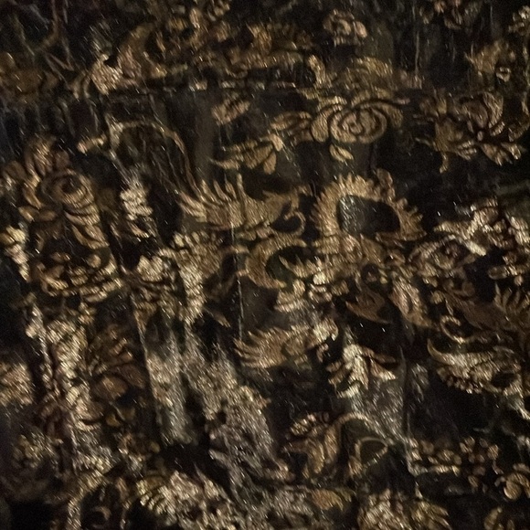 Chicos Crushed Velvet and Brocade Paneled Jacket Size3 Chicos = size 16 - Picture 9 of 9